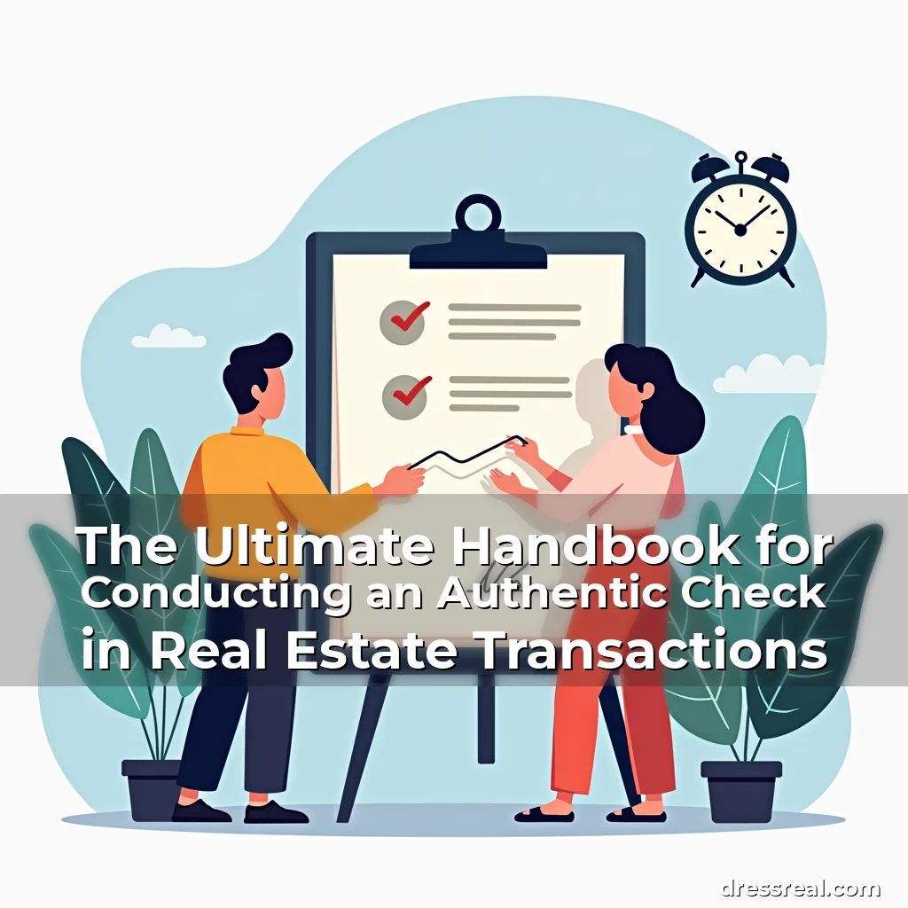 Read more about the article The Ultimate Handbook for Conducting an Authentic Check in Real Estate Transactions