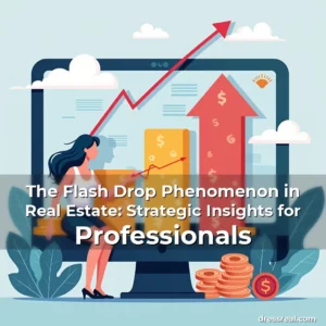 Artistic representation for The Flash Drop Phenomenon in Real Estate: Strategic Insights for Professionals