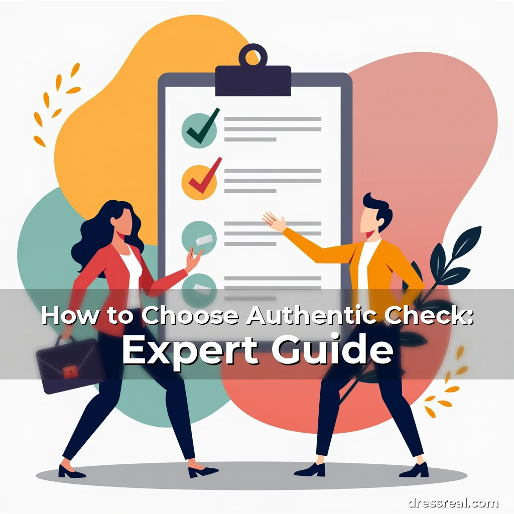 Artistic representation for How to Choose Authentic Check: Expert Guide