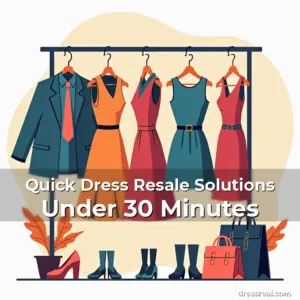 Artistic representation for Quick Dress Resale Solutions Under 30 Minutes