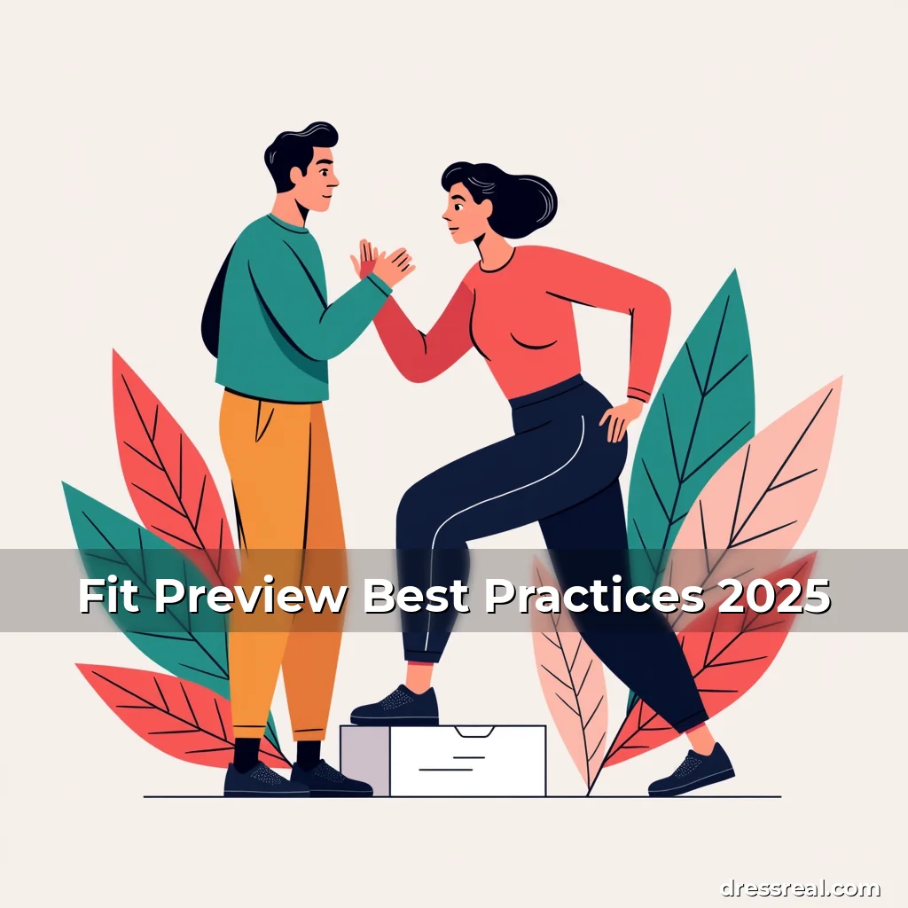 Artistic representation for Fit Preview Best Practices 2025