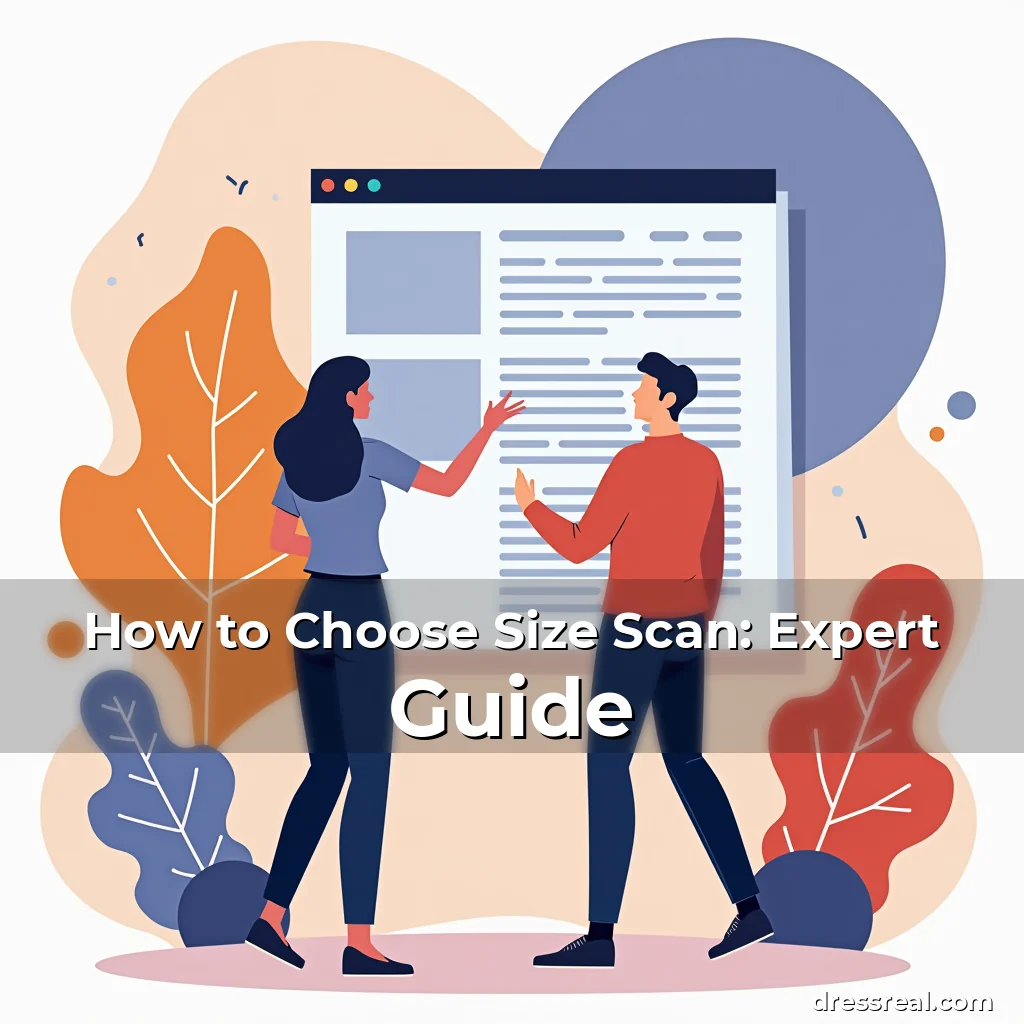 Artistic representation for How to Choose Size Scan: Expert Guide