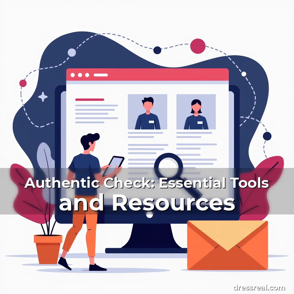 Artistic representation for Authentic Check: Essential Tools and Resources