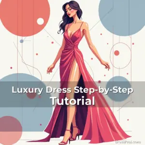 Artistic representation for Luxury Dress Step-by-Step Tutorial