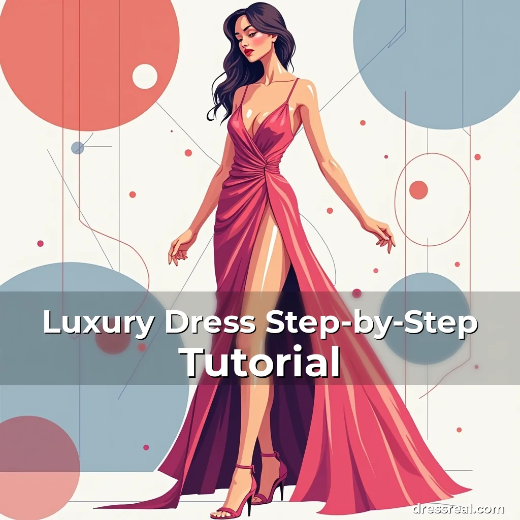 Artistic representation for Luxury Dress Step-by-Step Tutorial