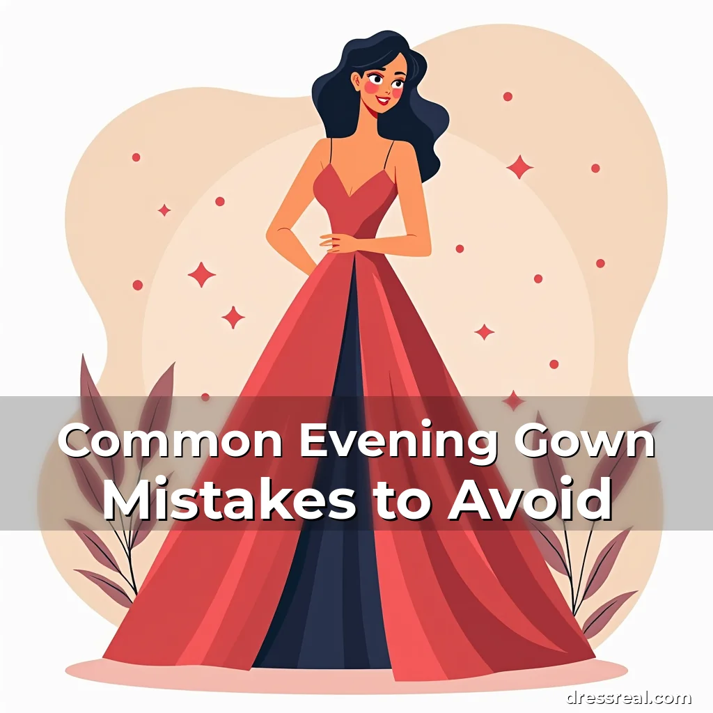 Artistic representation for Common Evening Gown Mistakes to Avoid
