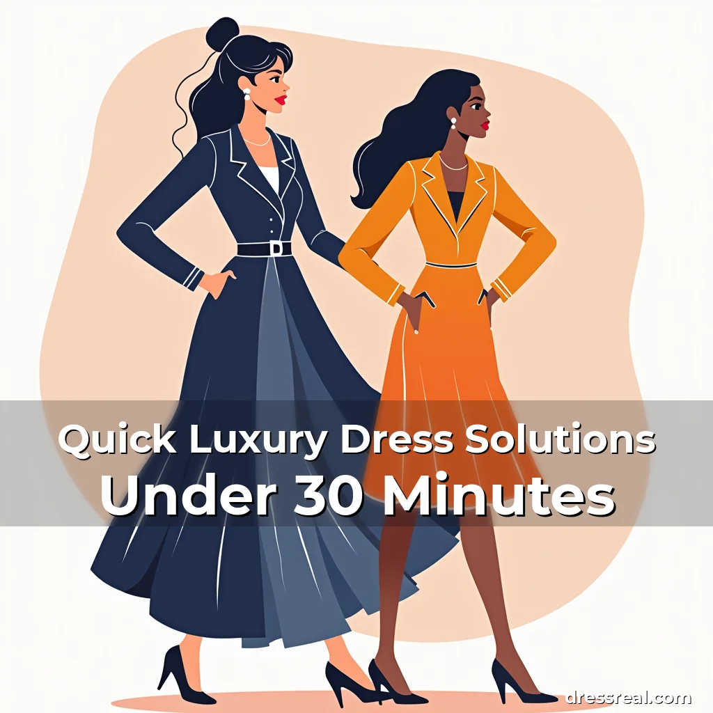 Artistic representation for Quick Luxury Dress Solutions Under 30 Minutes