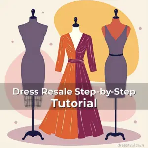 Artistic representation for Dress Resale Step-by-Step Tutorial