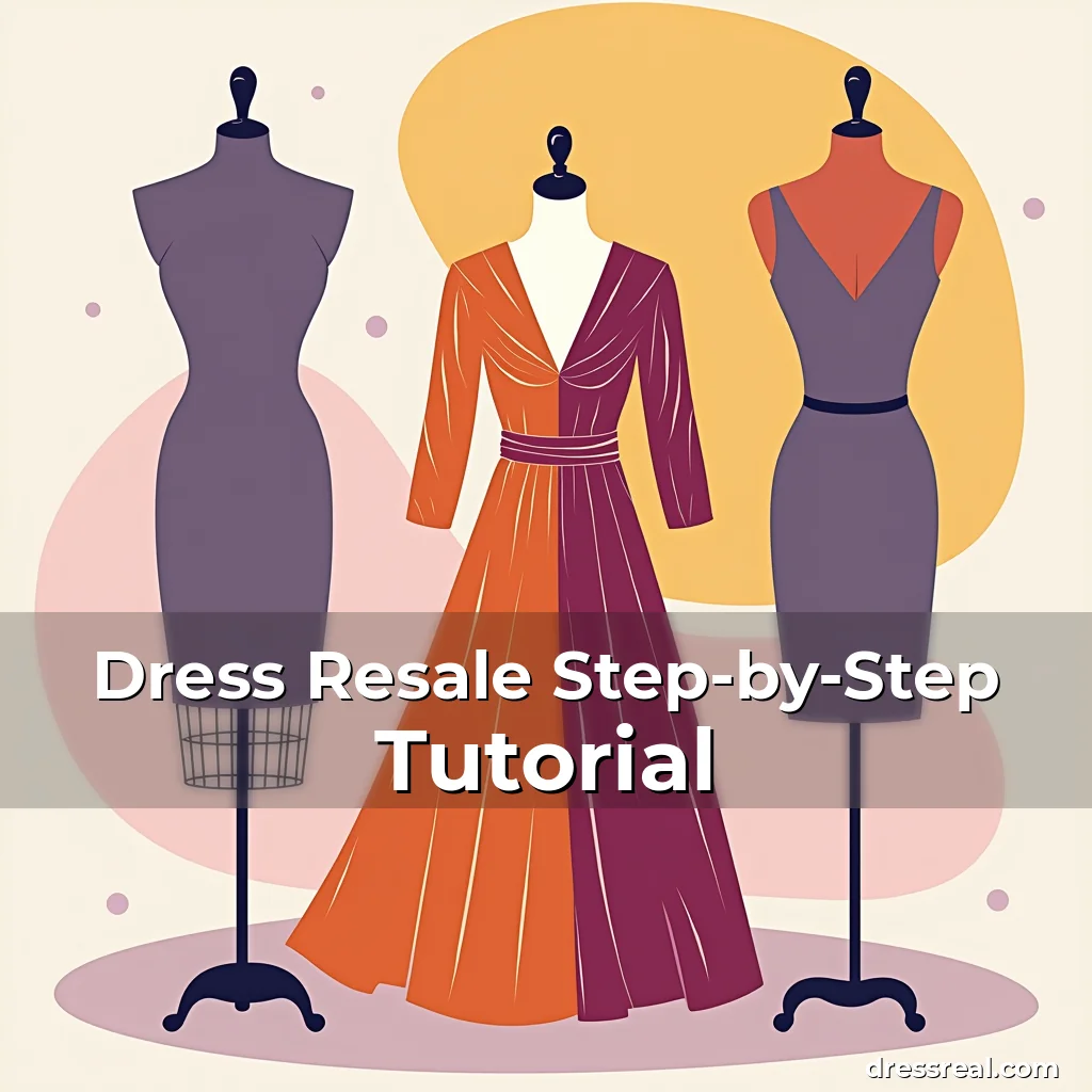 Artistic representation for Dress Resale Step-by-Step Tutorial