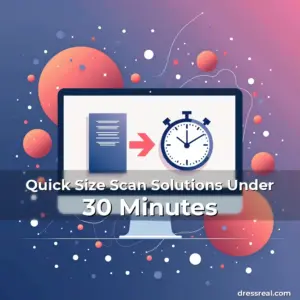 Artistic representation for Quick Size Scan Solutions Under 30 Minutes