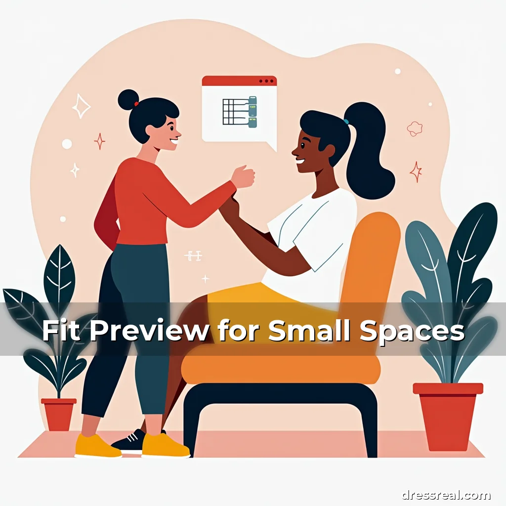 Artistic representation for Fit Preview for Small Spaces