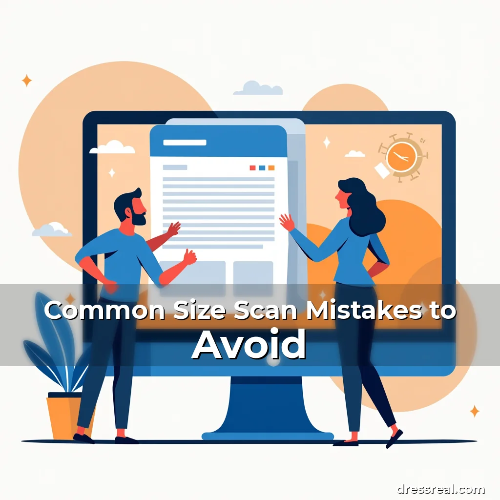 Artistic representation for Common Size Scan Mistakes to Avoid