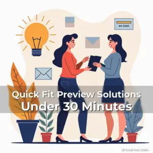 Artistic representation for Quick Fit Preview Solutions Under 30 Minutes