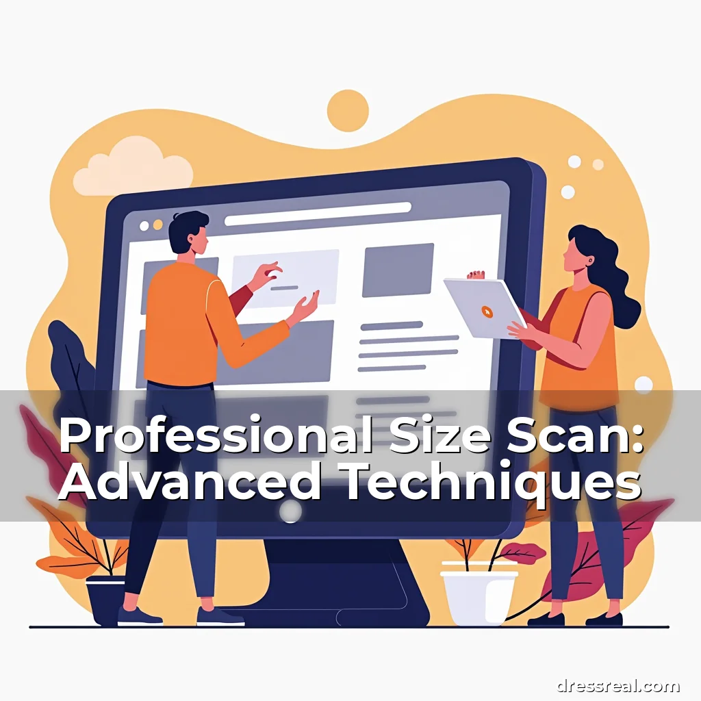 Artistic representation for Professional Size Scan: Advanced Techniques